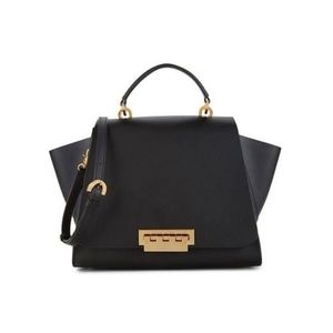 Zac Posen Eartha Core Black Iconic Leather Bag Like new